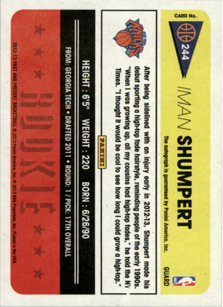 2012-13 Panini Past and Present Signatures Basketball Card Pick (Inserts) - Picture 85 of 91