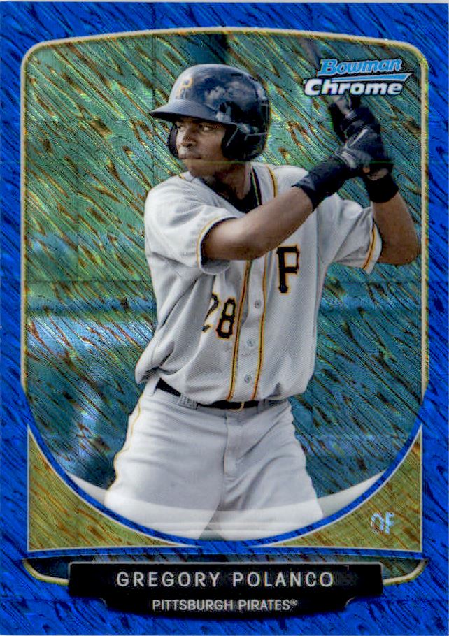 Gregory Polanco Pittsburgh Pirates 2013 Bowman Chrome Signed Card