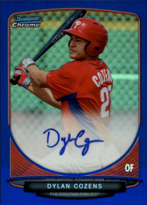 2013 Bowman Chrome Prospect Autographs Blue Refractors #DC Daniel Corcino