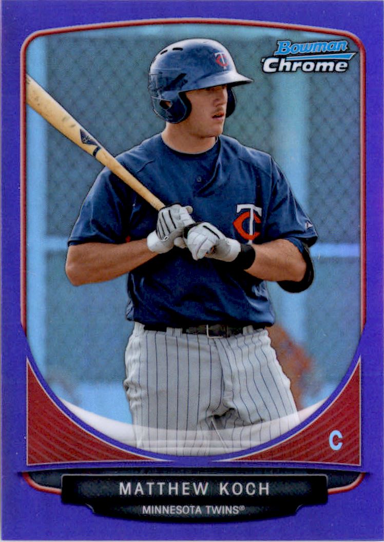 2013 Bowman Chrome Prospects Purple Refractors #BCP43 Matthew Koch