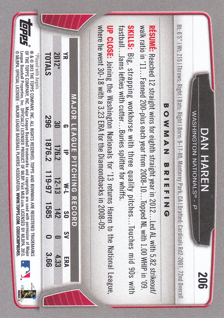 2013 Bowman Baseball "Main Set Red and Silver Ice" Parallel Cards - Picture 29 of 31