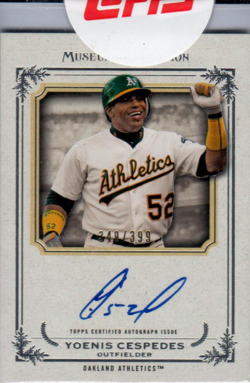 2013 Topps Museum Collection Autographs #YC Yoenis Cespedes/399