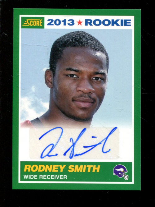 2013 Score Rookie Signatures #419 Rodney Smith