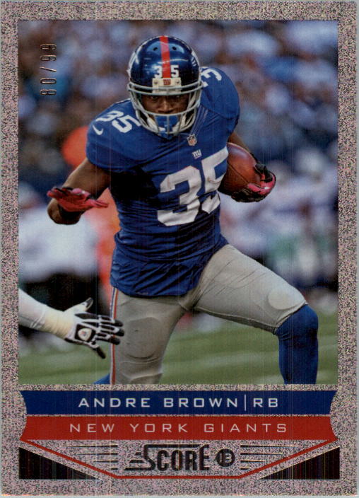 2013 Score Showcase #142 Andre Brown
