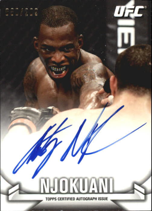 2013 Topps UFC Knockout Autographs #KAAN Anthony Njokuani/209