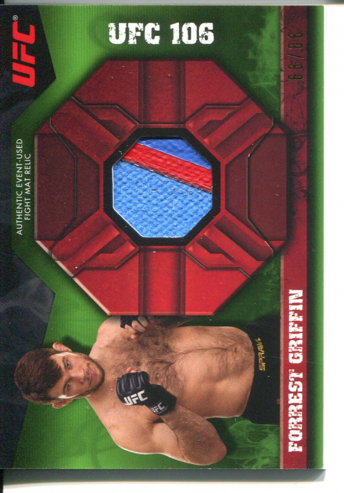 2013 Topps UFC Knockout Fight Mat Relics Green #FMRFG Forrest Griffin