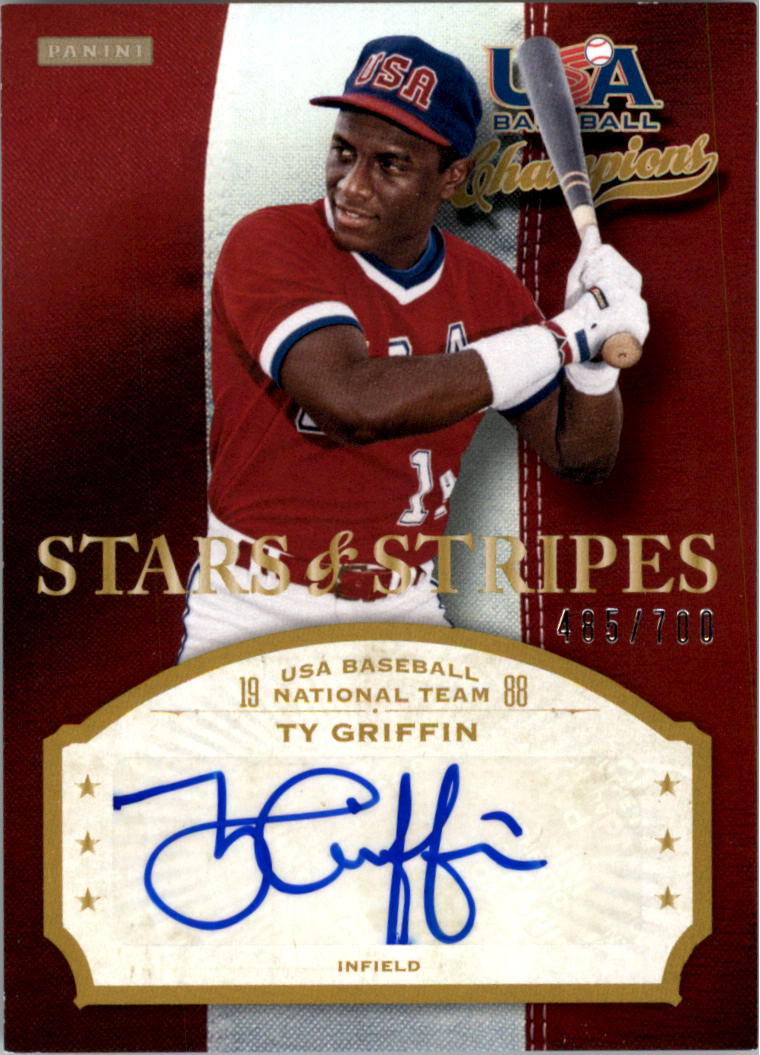 2013 USA Baseball Champions Stars and Stripes Signatures #33 Ty Griffin/700