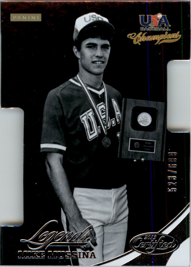 2013 USA Baseball Champions Legends Certified Die-Cuts #25 Mike Mussina