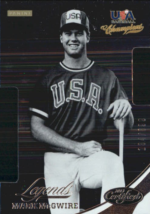 2013 USA Baseball Champions Legends Certified Die-Cuts #28 Mark McGwire