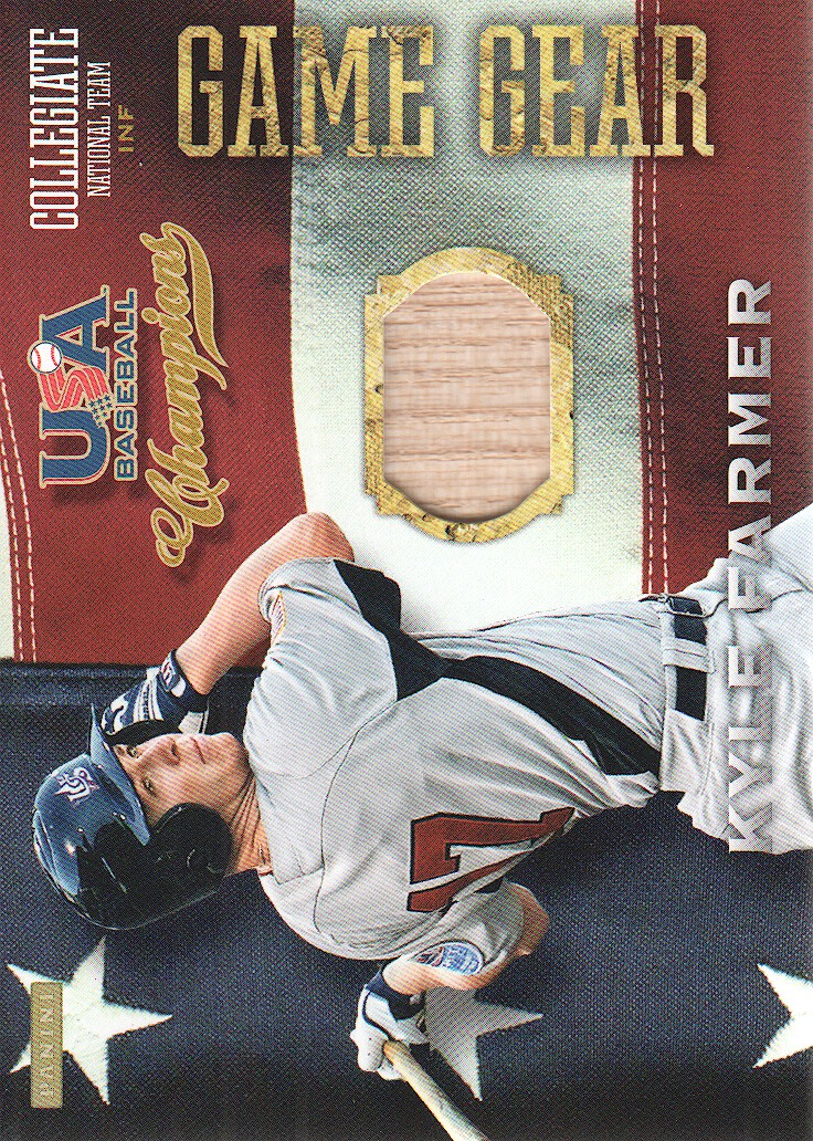 2013 USA Baseball Champions Game Gear Bats #4 Kyle Farmer