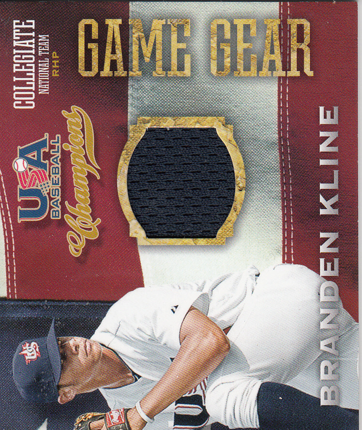 2013 USA Baseball Champions Game Gear Jerseys #6 Branden Kline