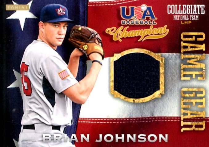 2013 USA Baseball Champions Game Gear Jerseys #7 Brian Johnson