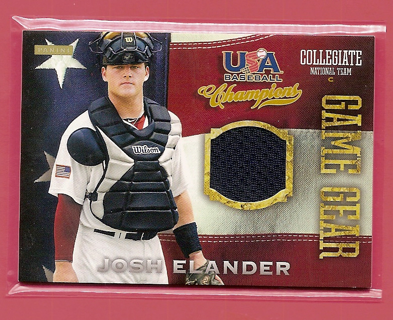 2013 USA Baseball Champions Game Gear Jerseys #10 Josh Elander