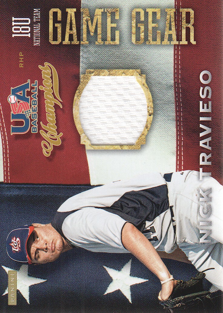 2013 USA Baseball Champions Game Gear Jerseys #24 Nick Travieso