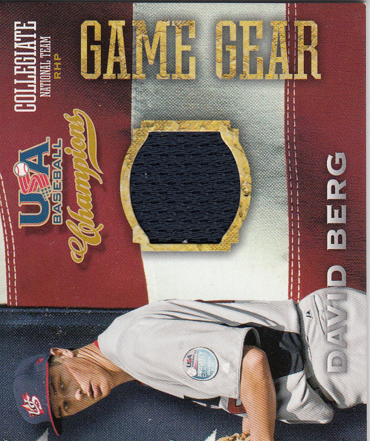 2013 USA Baseball Champions Game Gear Jerseys #25 David Berg