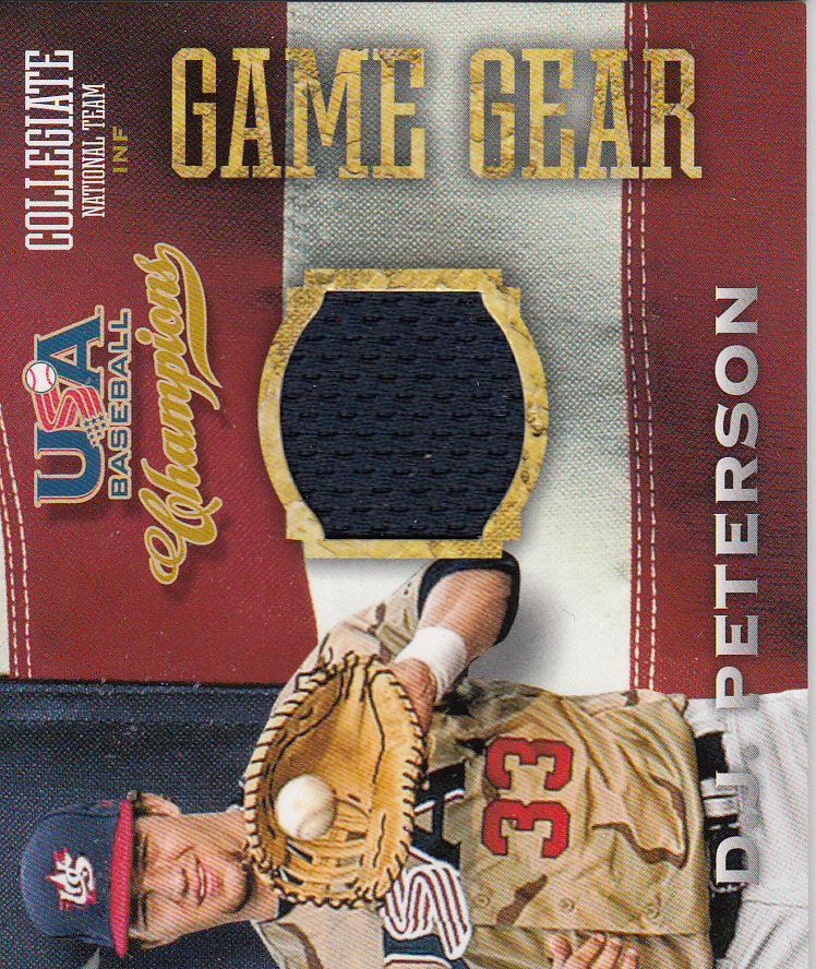 2013 USA Baseball Champions Game Gear Jerseys #37 D.J. Peterson