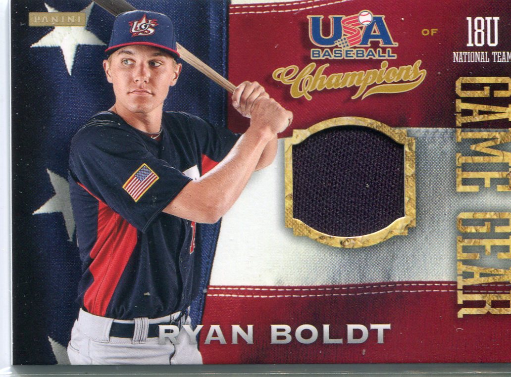 2013 USA Baseball Champions Game Gear Jerseys #46 Ryan Boldt