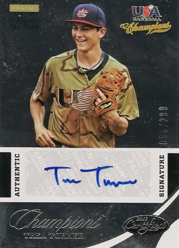 2013 USA Baseball Champions National Team Certified Signatures #21 Trea Turner/299