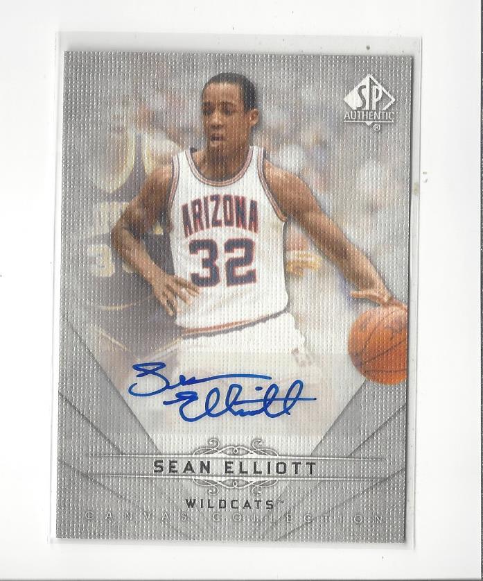 2012-13 SP Authentic Canvas Collection Autographs #CC8 Sean Elliott E