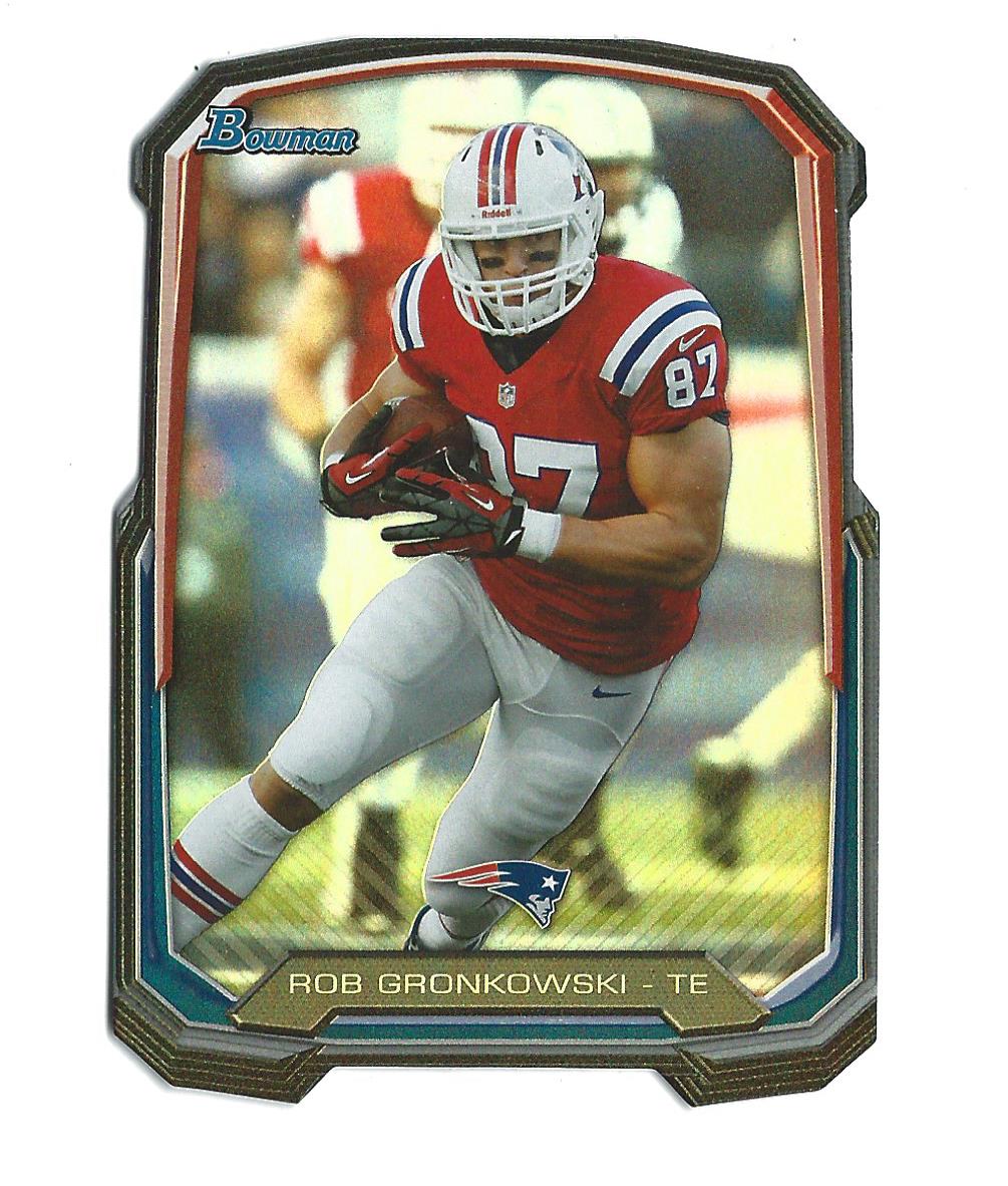 2013 Bowman Die Cut #BDCRG Rob Gronkowski