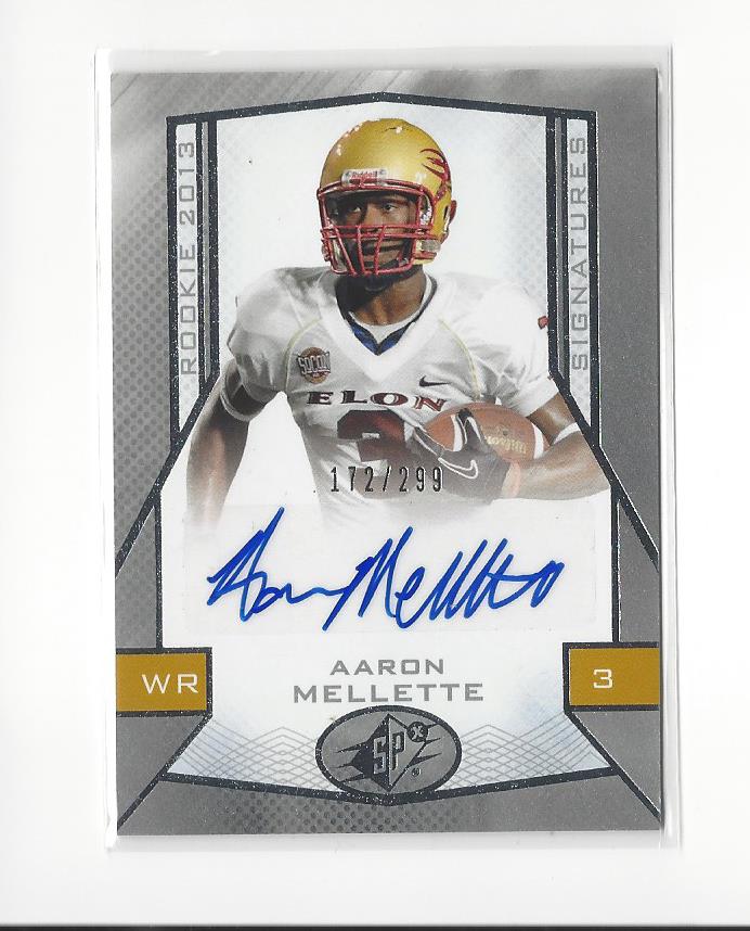 2013 SPx #110 Aaron Mellette AU