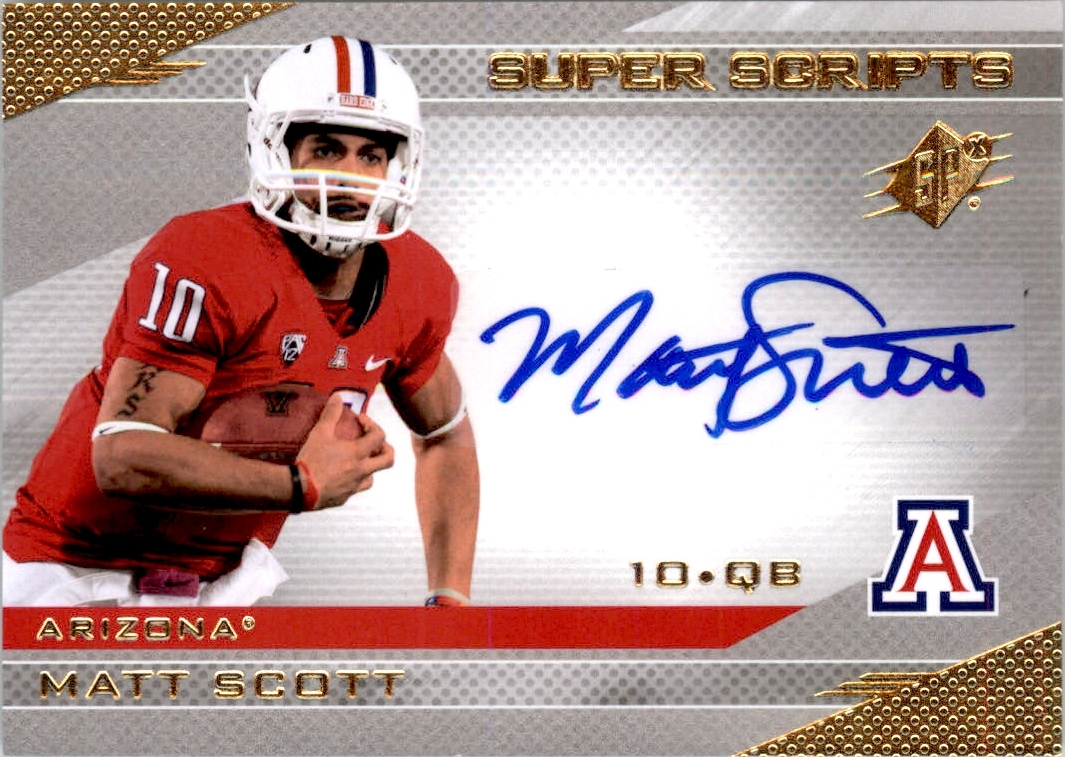 2013 SPx Super Scripts Autographs #SSMS Matt Scott