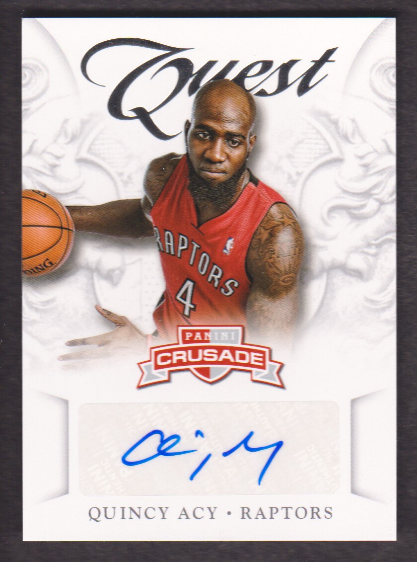 2012-13 Panini Crusade Quest Autographs #67 Quincy Acy