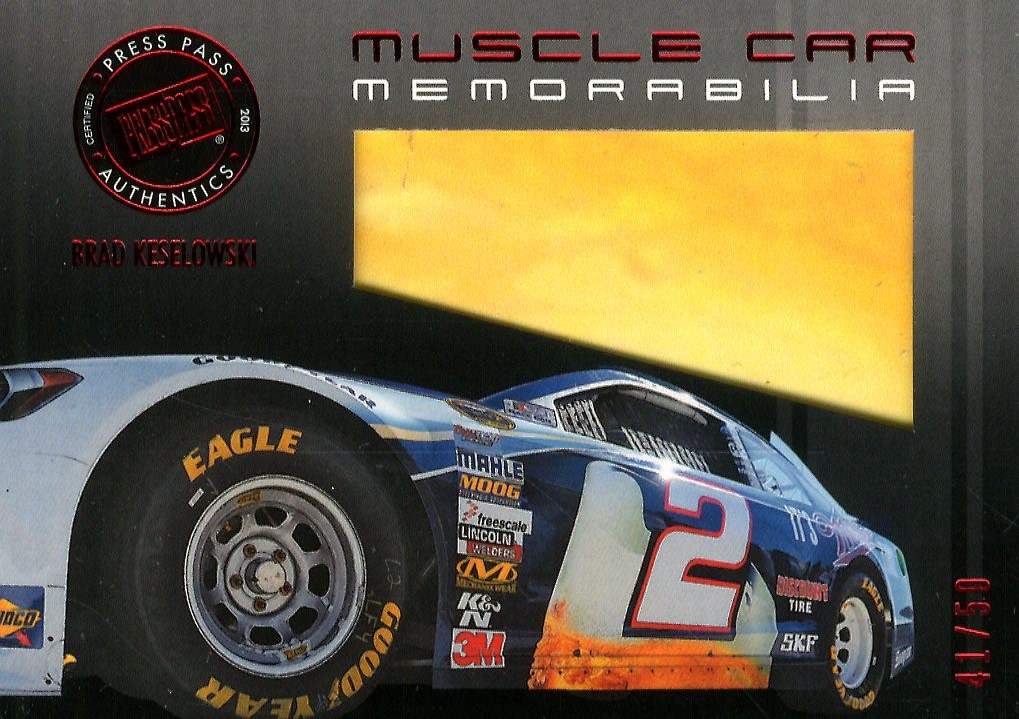 2013 Press Pass Redline Muscle Car Sheet Metal Red #MCMBK Brad Keselowski