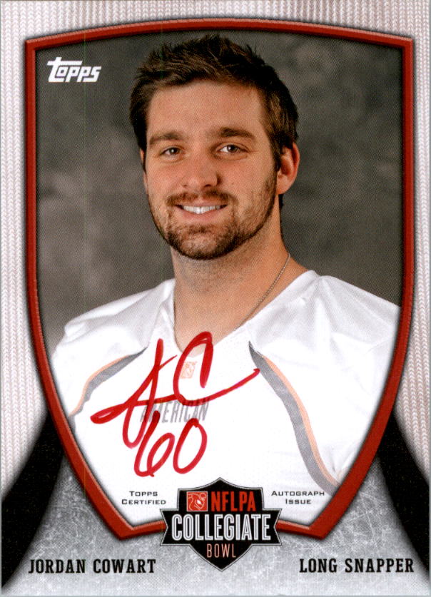 2013 Topps NFLPA Collegiate Bowl Autographs Red Ink #7 Jordan Cowart