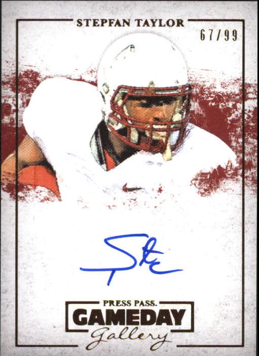 2013 Press Pass Gameday Gallery Gold #ST Stepfan Taylor/85*