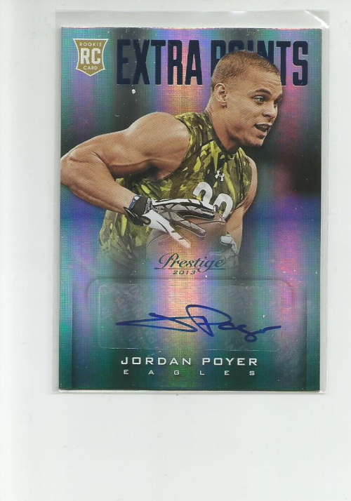 2013 Prestige Extra Points Blue Autographs #243 Jordan Poyer