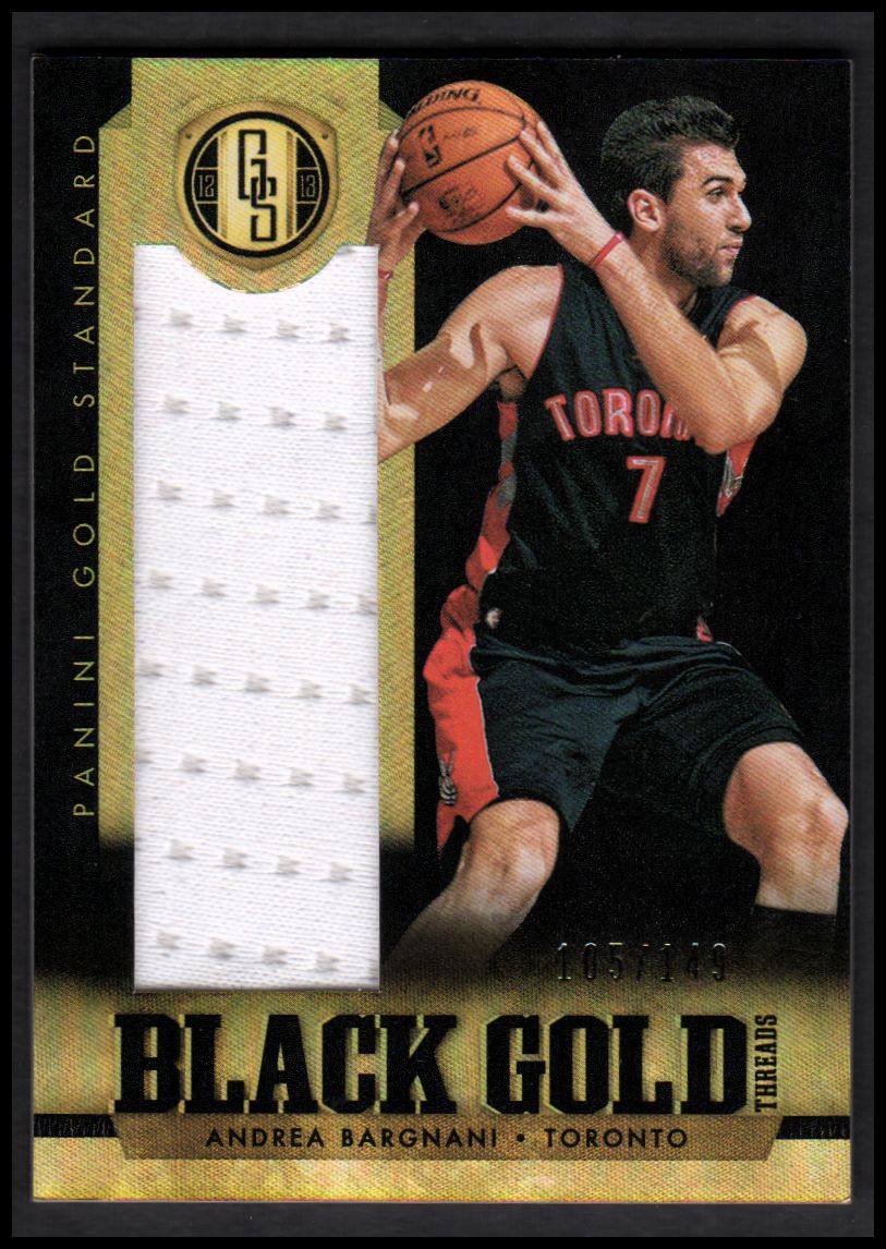 2012-13 Panini Gold Standard Black Gold Threads #90 Andrea Bargnani/149