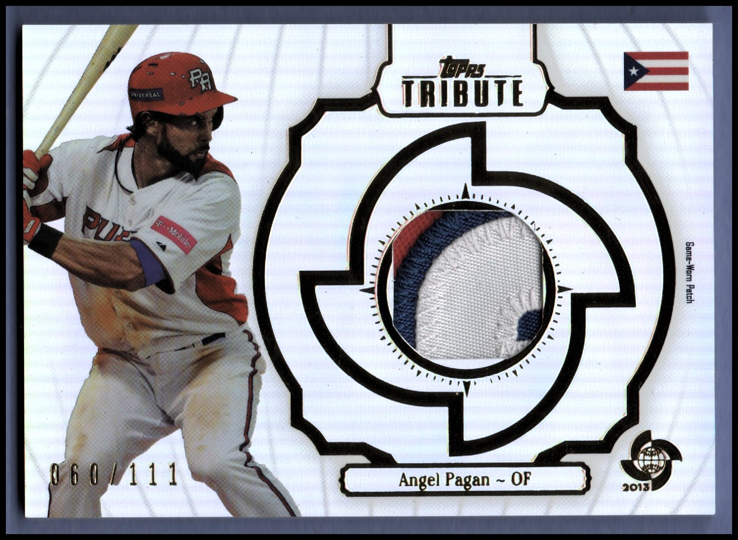 2013 Topps Tribute WBC Prime Patches #AP Angel Pagan/111