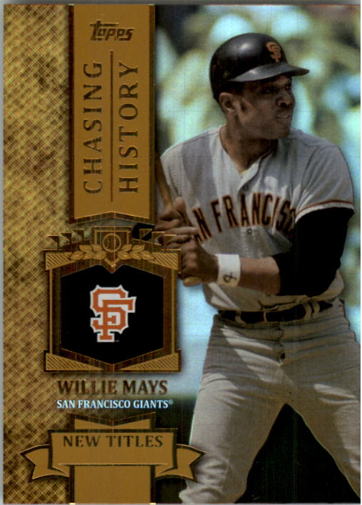 2013 Topps Chasing History Holofoil Gold #CH83 Willie Mays