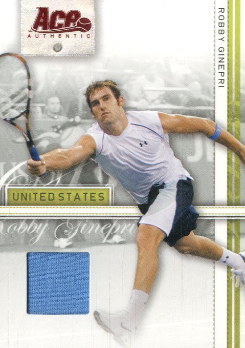 2007 Ace Authentic Straight Sets Materials #33 Robby Ginepri