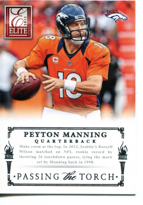 2013 Elite Passing the Torch Silver #17 Peyton Manning/Russell Wilson