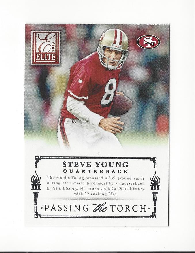 2013 Elite Passing the Torch Silver #19 Colin Kaepernick/Steve Young