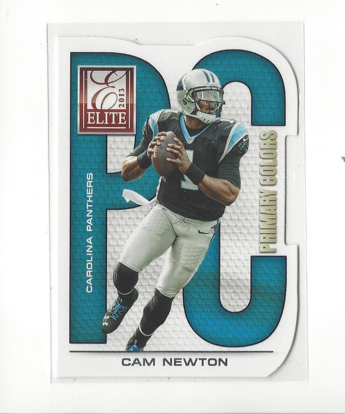 2013 Elite Primary Colors Silver #9 Cam Newton