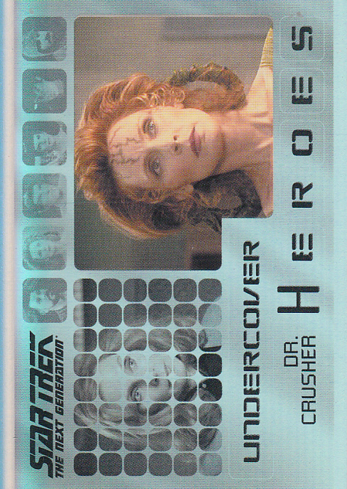 2013 Rittenhouse Star Trek The Next Generation Heroes and Villains Undercover Heroes #H4 Dr. Crusher/ Barkonian in Thine Own Self