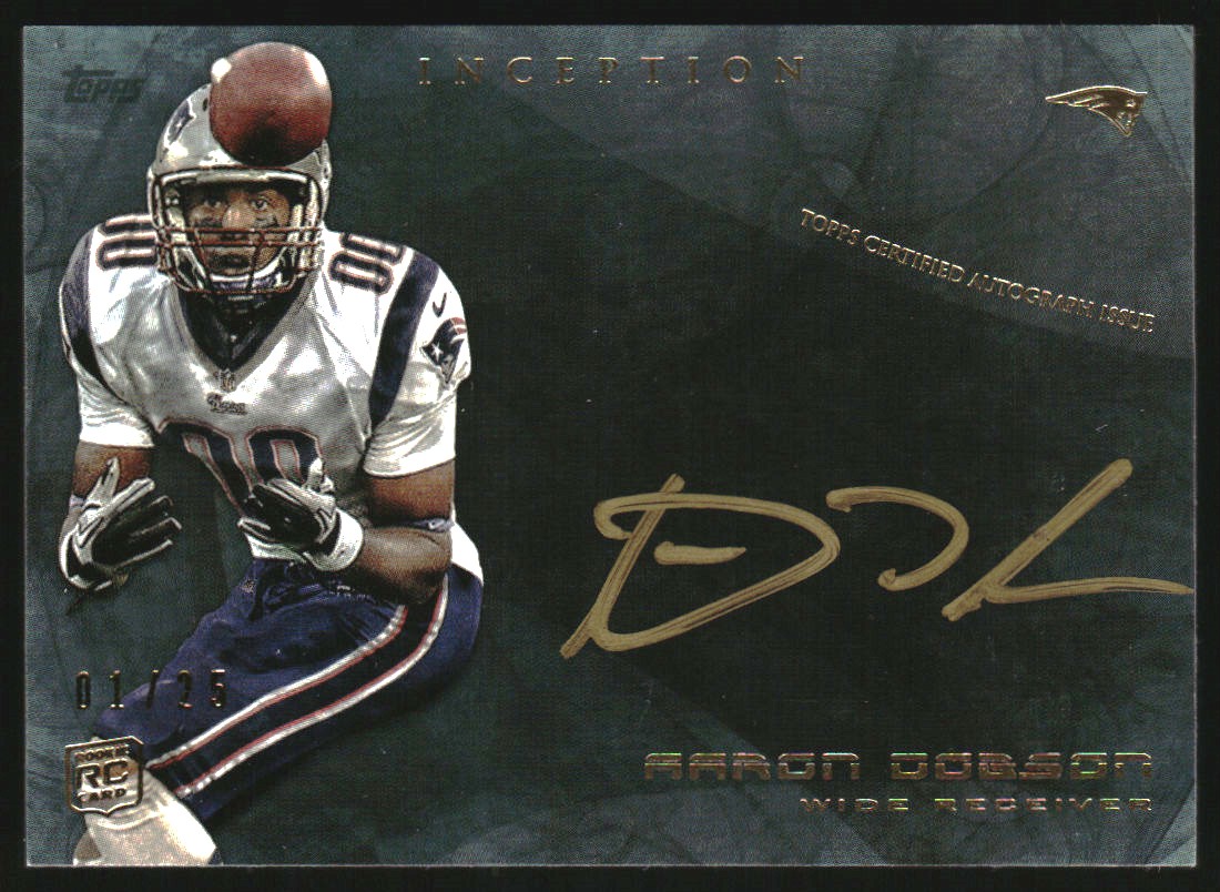 2013 Topps Inception Rookie Autographs Gold Ink #SSAD Aaron Dobson
