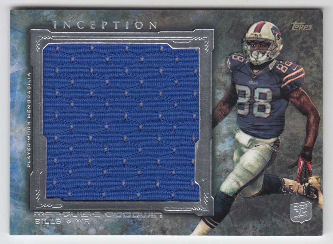 2013 Topps Inception Rookie Relics Jumbo Swatch #RJRMGO Marquise Goodwin