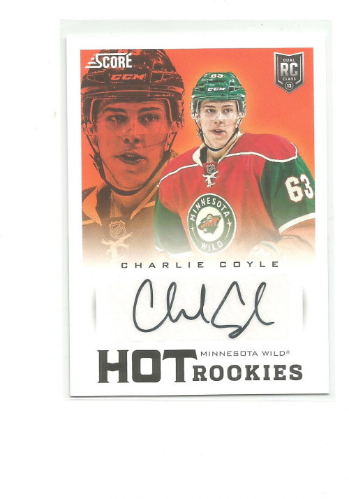 2013-14 Score Hot Rookie Signatures #609 Charlie Coyle