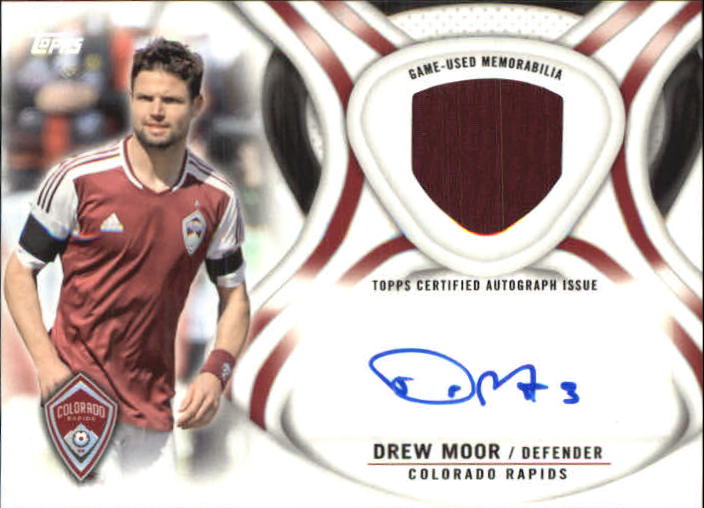2013 Topps MLS Relic Autographs #DM Drew Moor