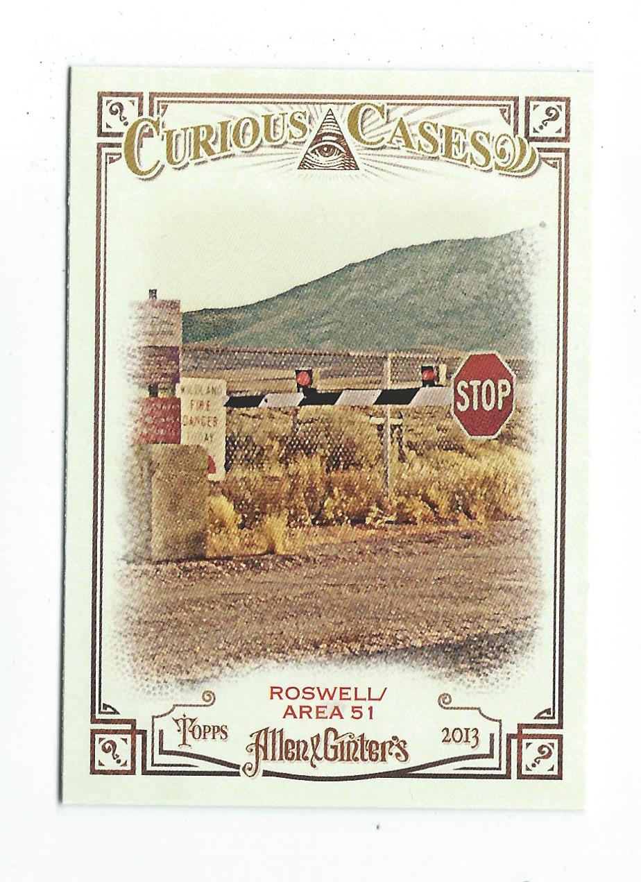 2013 Topps Allen and Ginter Curious Cases #A51 Roswell/Area 51