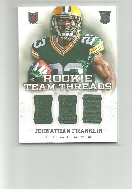 2013 Momentum Rookie Team Threads Triple Materials #18 Johnathan Franklin