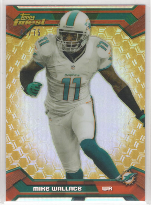 2013 Finest Gold Refractors #53 Mike Wallace