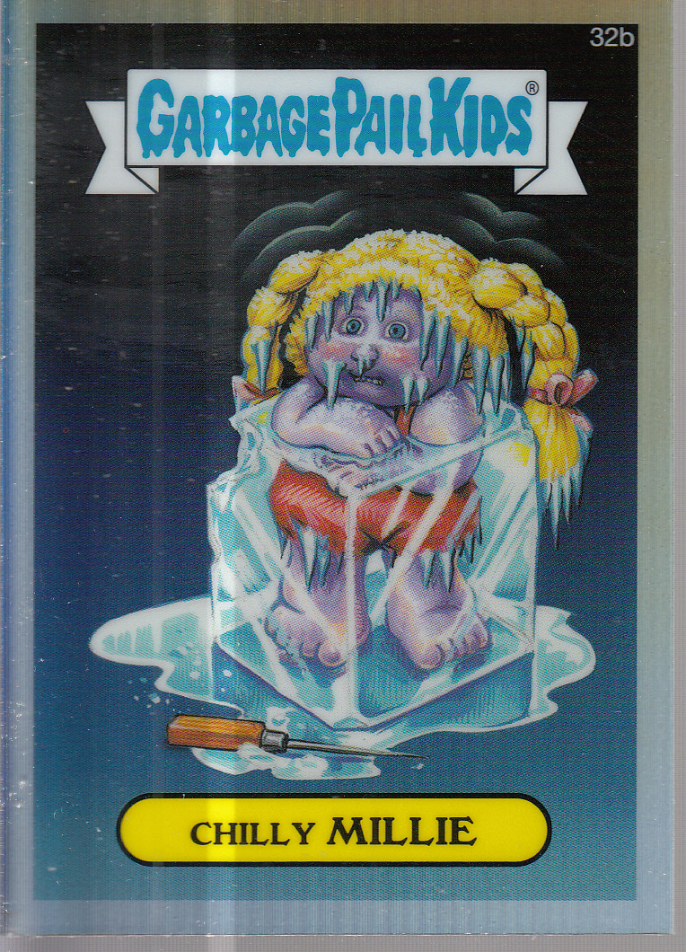 2013 Topps Chrome Garbage Pail Kids Series One Refractors #32b Chilly Millie
