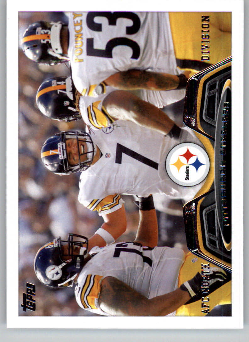 2013 Topps #105 Pittsburgh Steelers/Ben Roethlisberger/Maurkice Pouncey