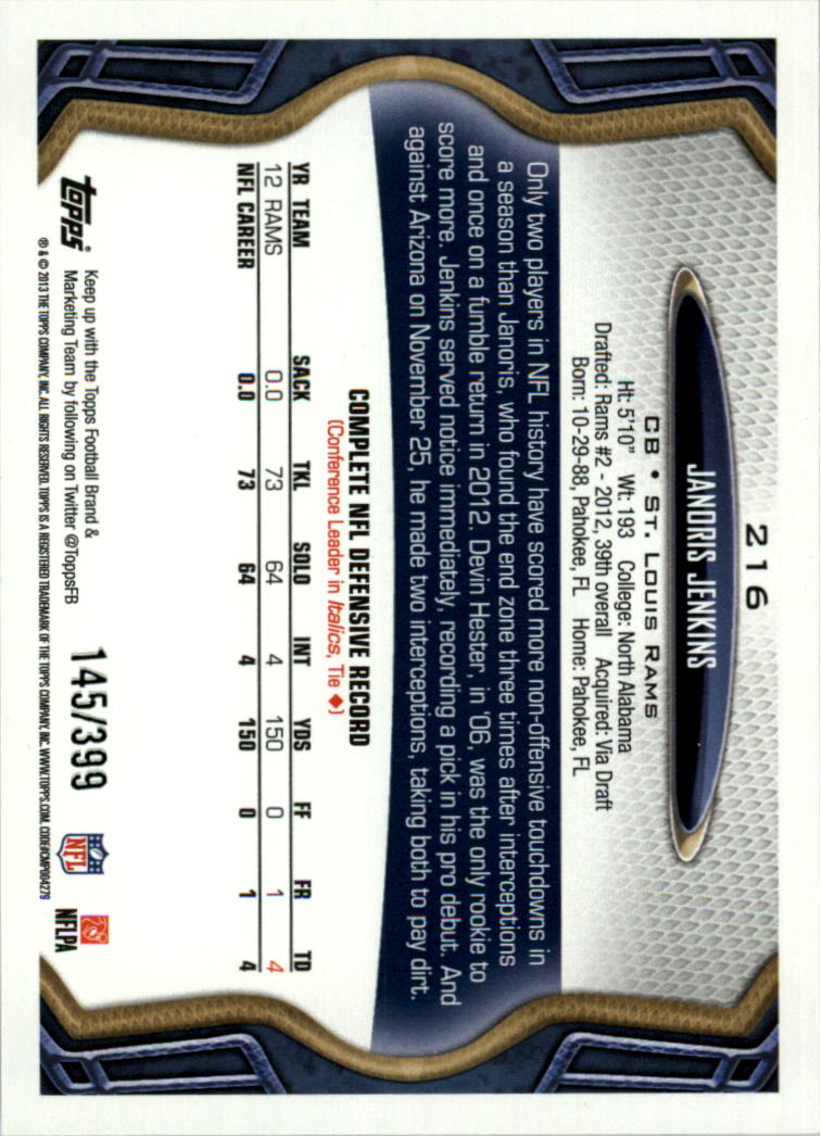 2013 Topps Football Card Pick (Inserts)