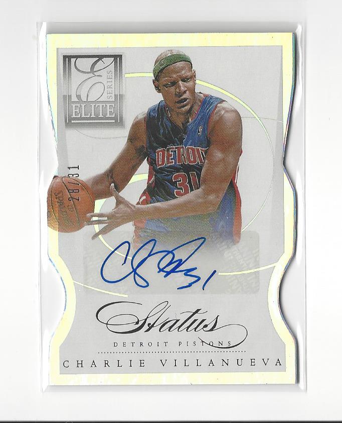 2012-13 Elite Series Status Autographs #69 Charlie Villanueva/31